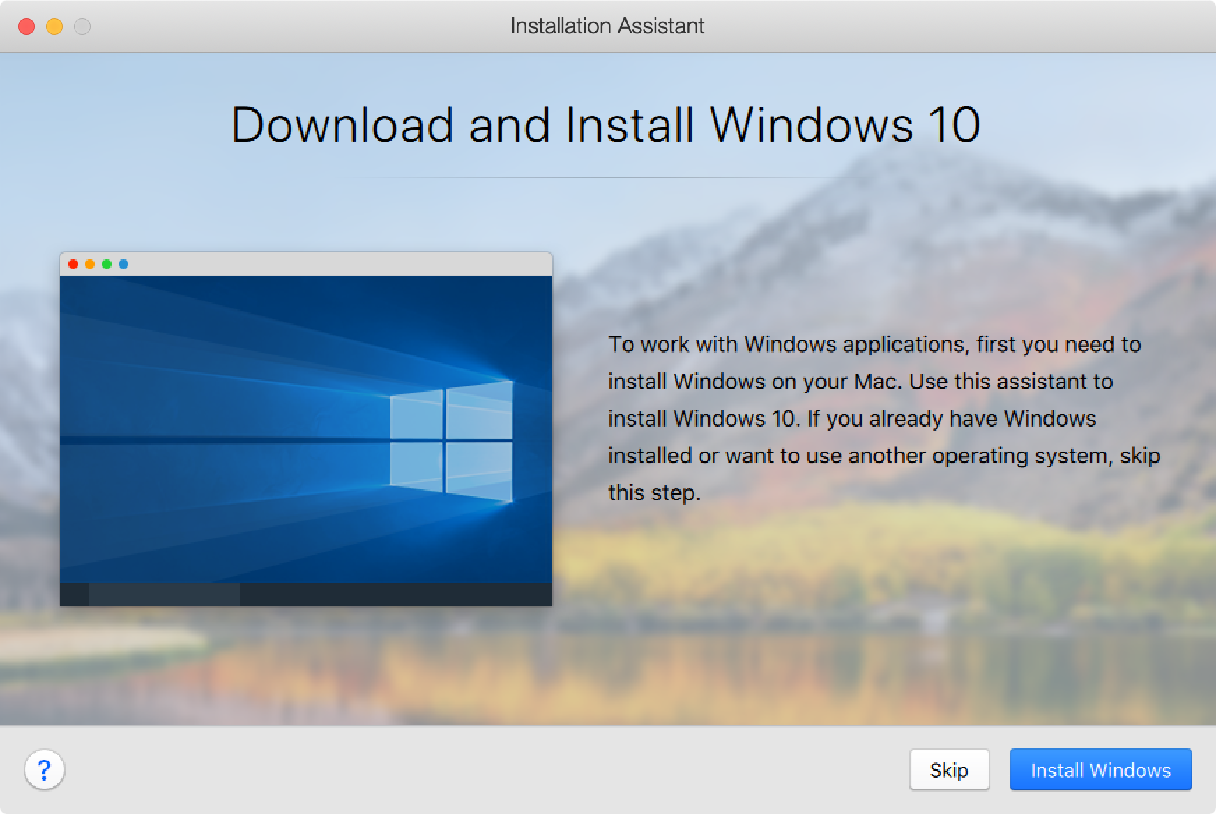 How to install windows on mac using boot camp assistant